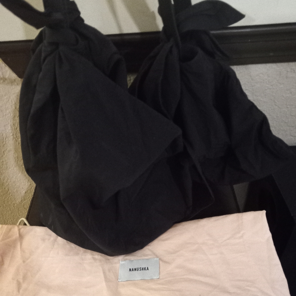 Nanushka Inda Scarf bag black